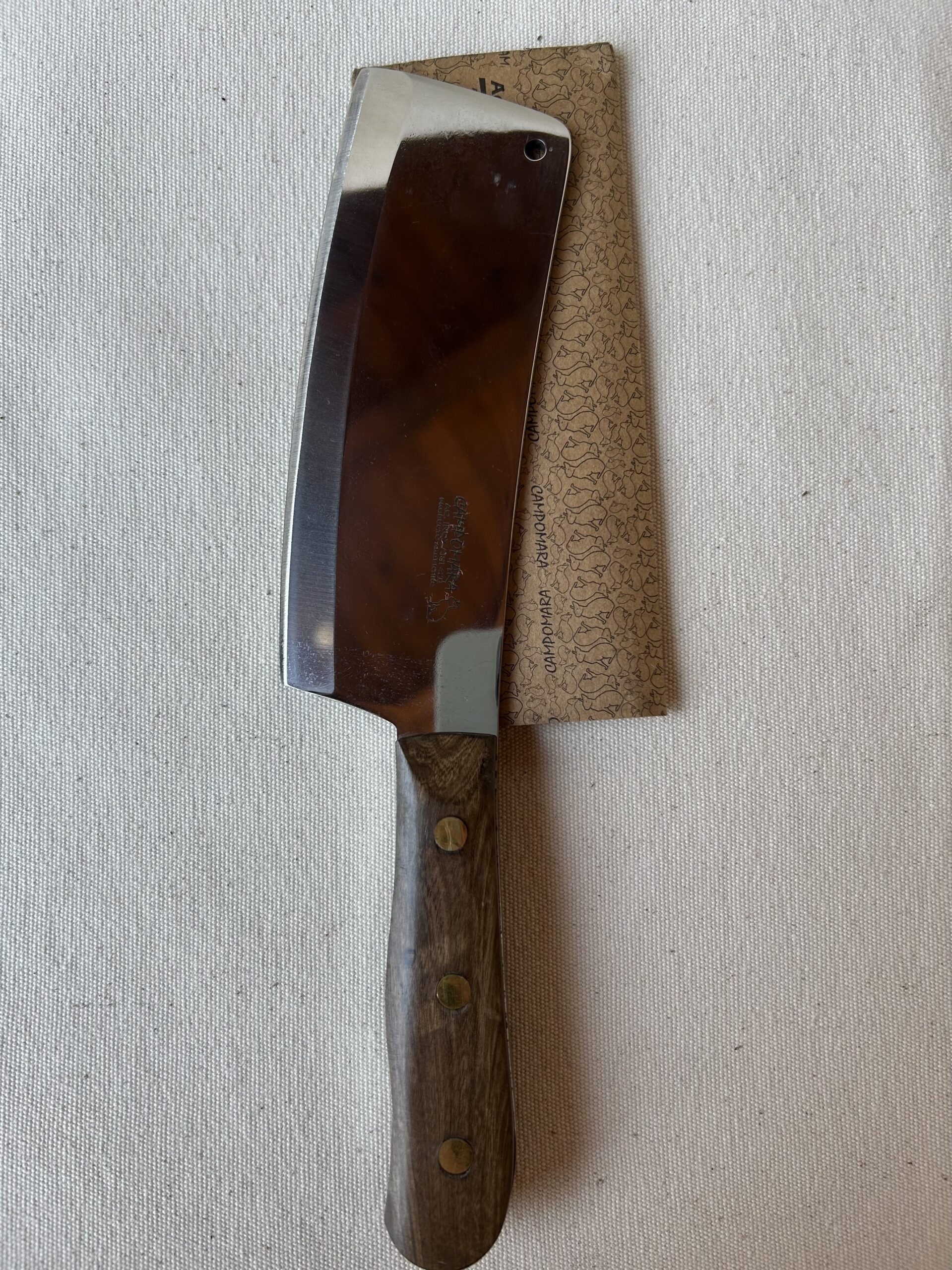 Hacha cabo de madera pesada hoja de acero inoxidable ,art 807