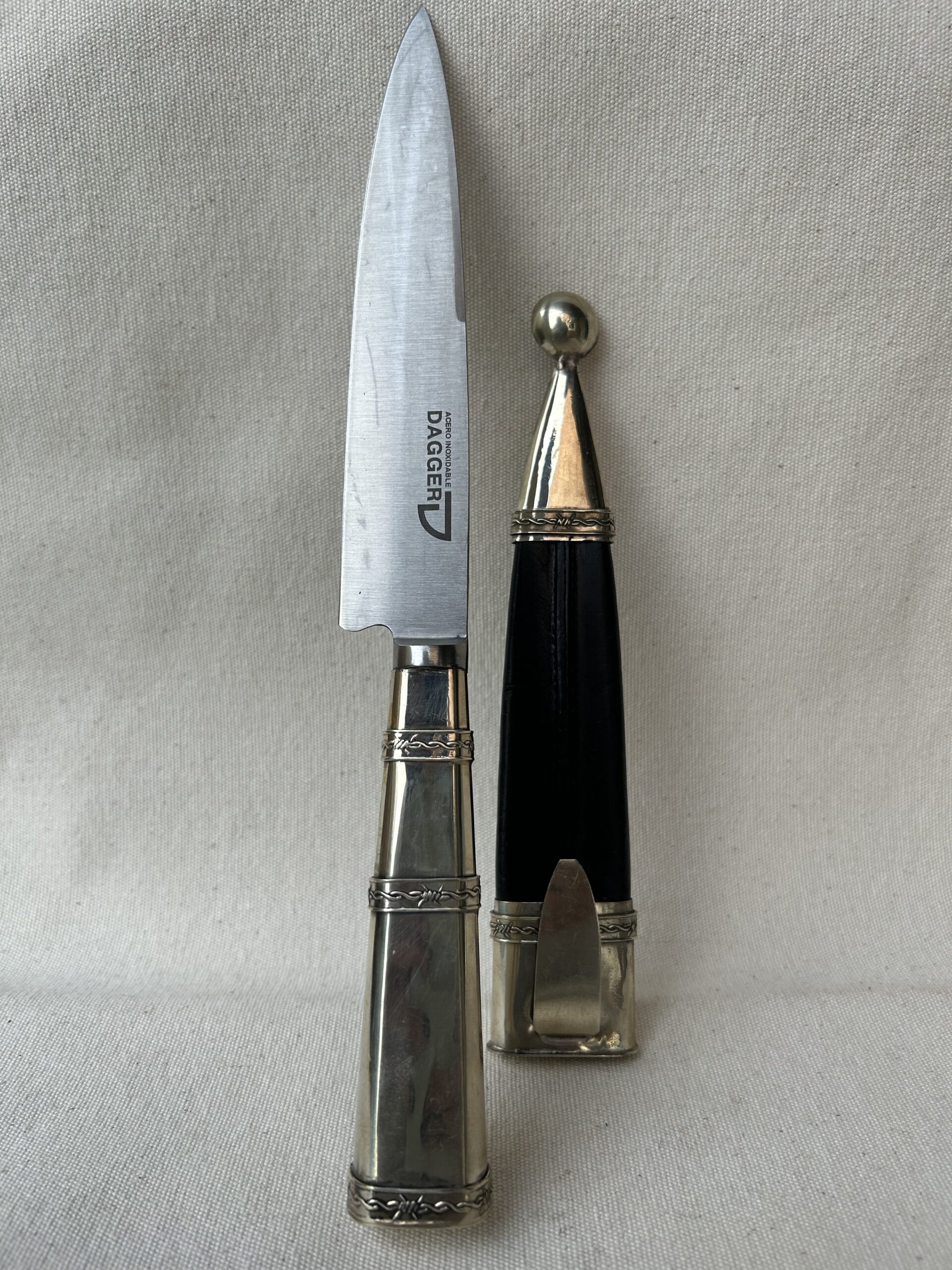 Cuchillo cabo de Alpaca PICAZO hoja de acero inoxidable 14 cm