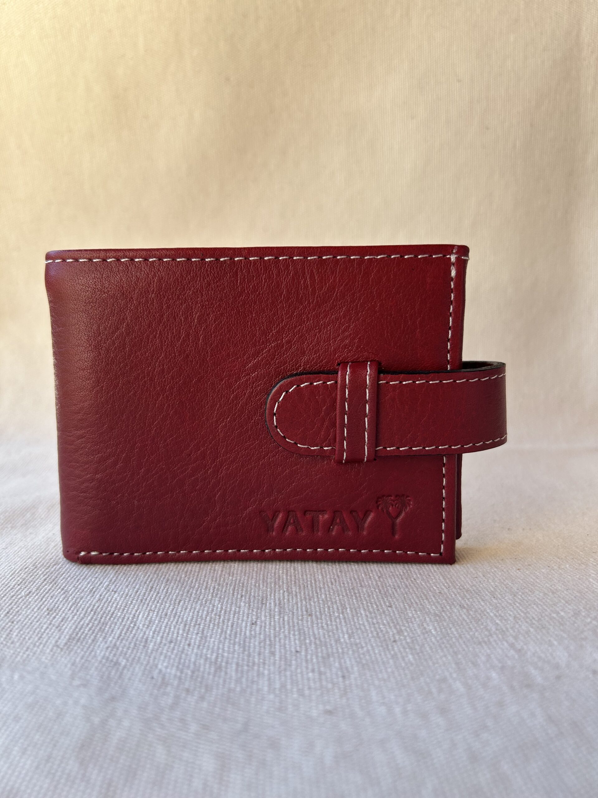 Billetera Dolar de cuero c/rabillo y volante art 8143(bordo)