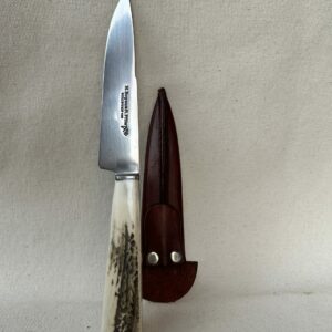 Cuchillo cabo en asta hoja en acero inoxidable de 12 cm