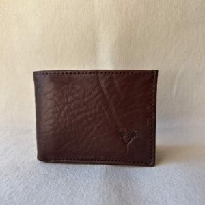 Billetera Dolar c/volante de cuero art 8142(marrón)