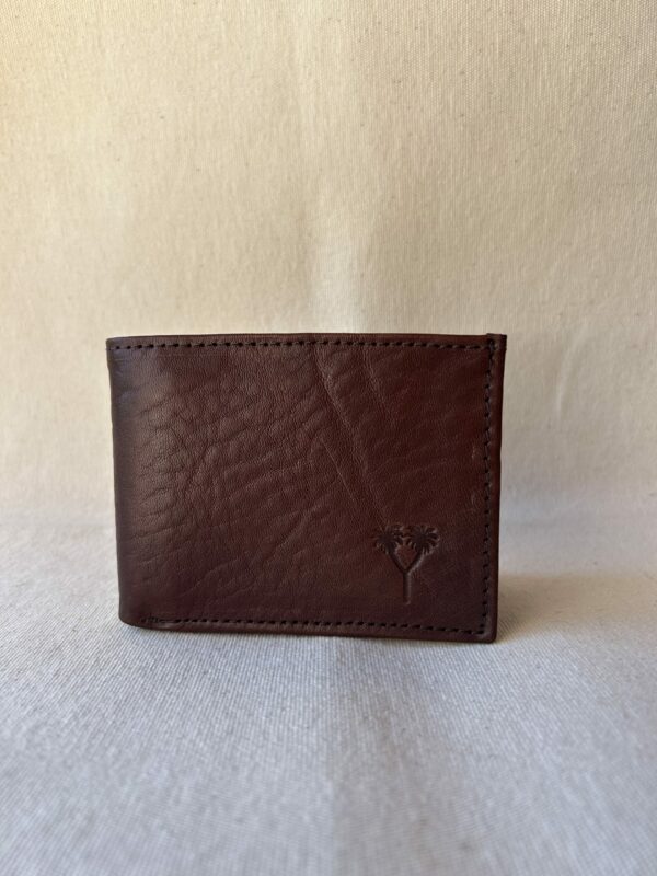 Billetera Dolar c/volante de cuero art 8142(marrón)