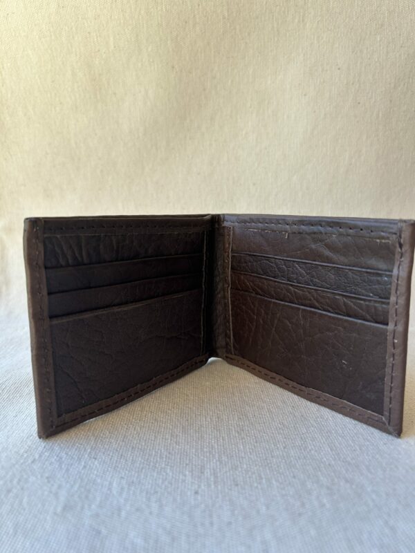 Billetera Dolar simple de cuero art 8141(marrón) - Image 3