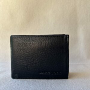 Billetera de cuero con tarjetero desmontable art 2051(negro)