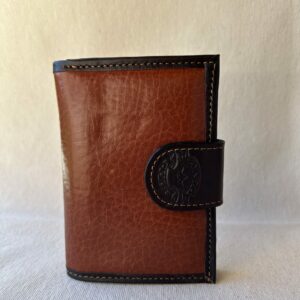 Billetera dama simple de cuero art 2111(marrón)