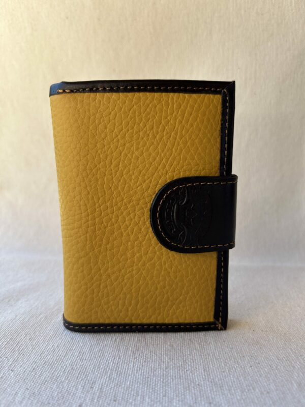 Billetera simple dama de cuero art2111 (mostaza)