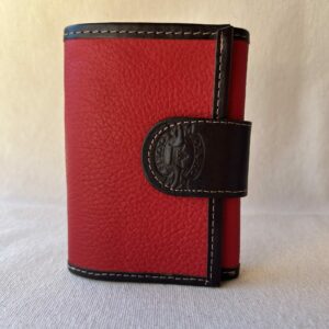 Billetera de cuero triple dama art 2101(rojo)