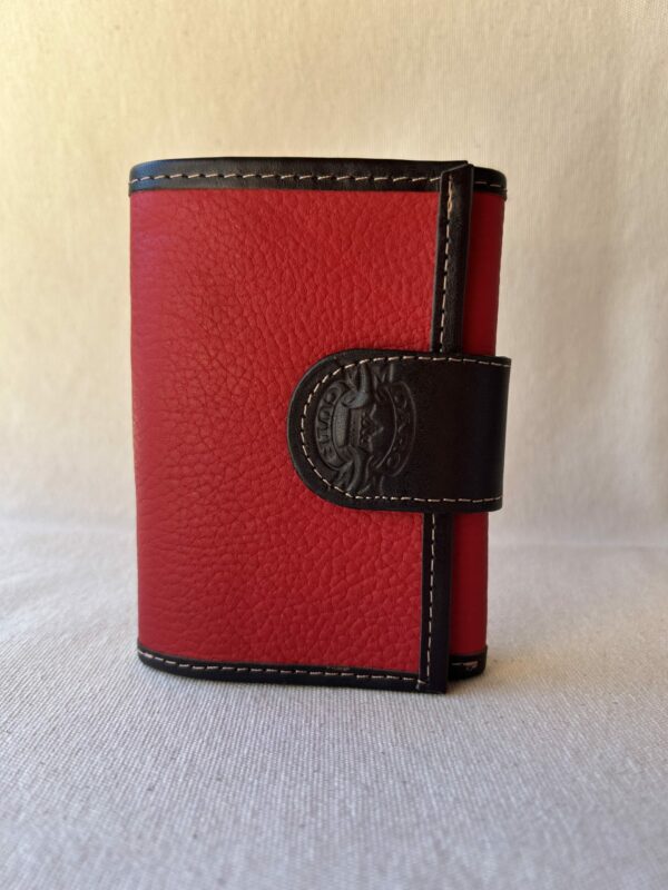 Billetera de cuero triple dama art 2101(rojo)