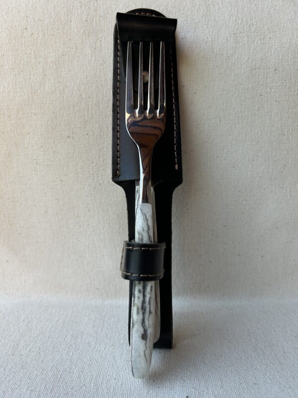 Cuchillo simple en asta hoja de acero inoxidable ,art615 - Image 2