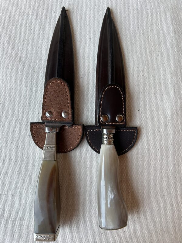 Cuchillo cabo de Aspa pulida y Alpaca hoja de acero inoxidable 14 cm - Image 2