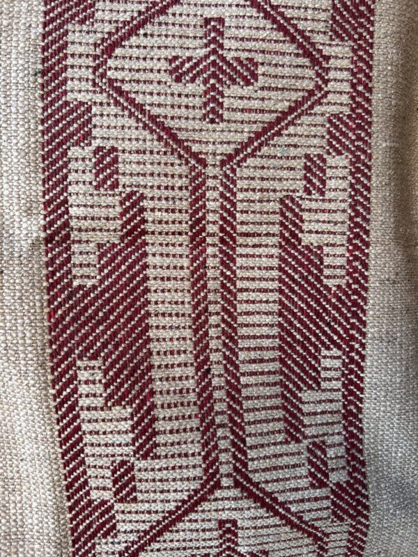 Poncho Pesado Beige-Bordo modelo Namuncura - Image 2