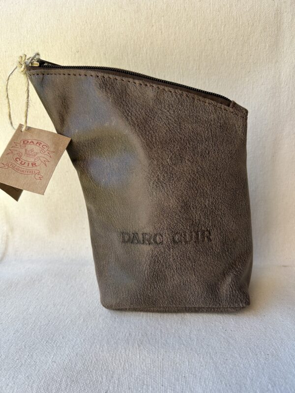 Estuche matero cuero art 2266(Marrón oscuro /graneado) - Image 3