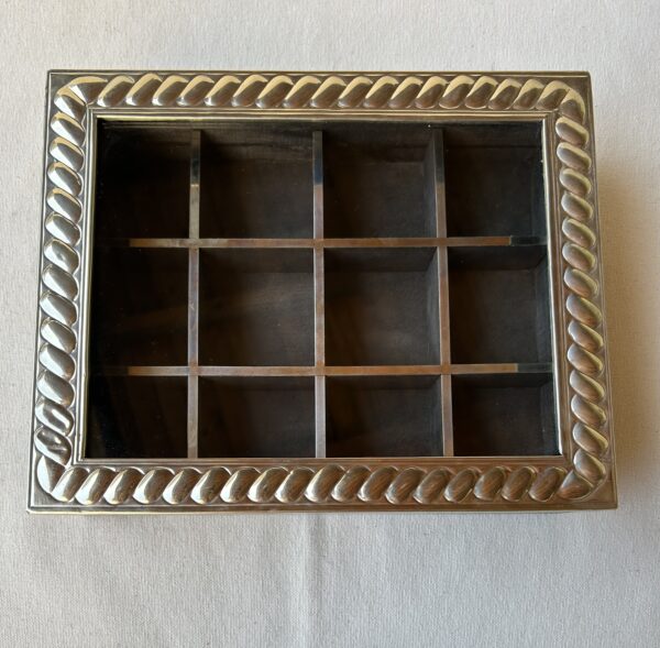 Caja de té en Alpaca y madera x12 - Image 3