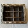Caja de té en Alpaca y madera x12