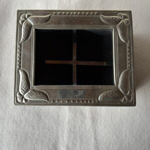 CAJA DE TE X4 ALPACA Y MADERA