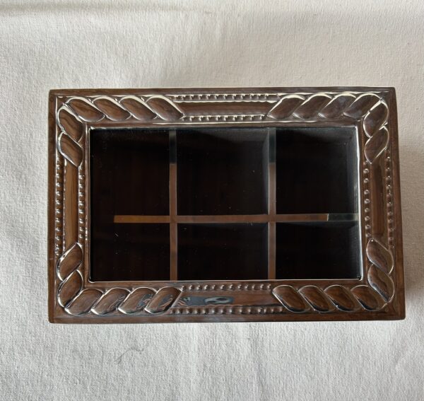 CAJA DE TE X6 ALPACA Y MADERA