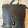 MOCHILA DE CUERO NEGRO ART 7025
