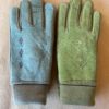 GUANTES DE DAMA EN CUERO DE OVEJA CON DETALLES EN PUÑO Y COSTADOS EN LANA SUPER FINO Y DELICADO. TALLES ÚNICOS
