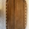 TABLA RECTANGULAR EN MADERA PACARÁ GUARDA Y ALPACA- 60CM