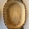 BATEA EN MADERA PACARÁ CON GUARDA Y ALPACA- 45 CM
