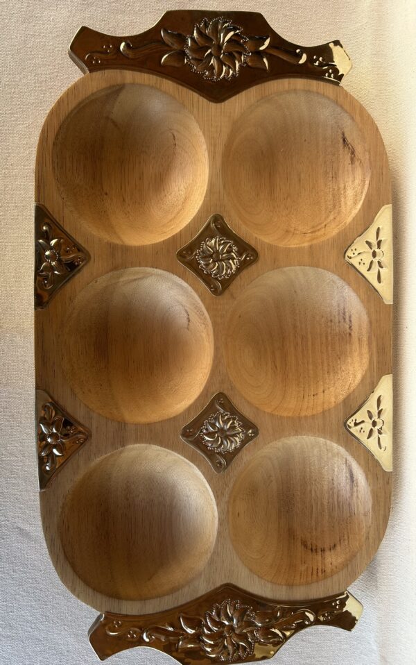 TABLA PARA PICADA MADERA PACARÁ Y ALPACA .