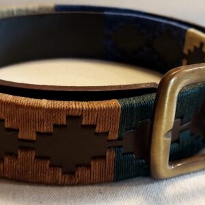 CINTURÓN DE SUELA OSCURA BORDADO TOTAL ART(5200)